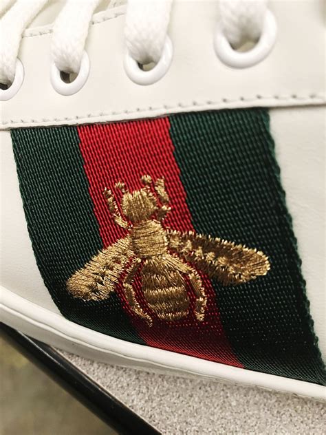 gucci bee logo shoes|gucci men's shoes bee.